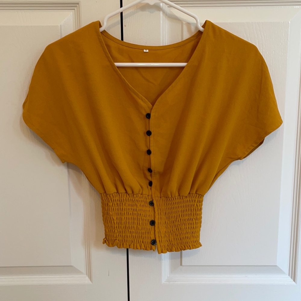 Cute Gold Summer Top
